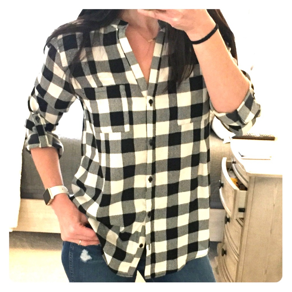 Plaid blouse